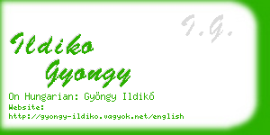 ildiko gyongy business card